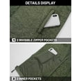 thumbnail image 2 of Chaqueta polar TACVASEN, abrigo de viaje ligero para hombre, A-Green L, 2 of 4