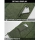 thumbnail image 2 of Chaqueta polar TACVASEN, abrigo de viaje ligero para hombre, A-Green L, 2 of 4