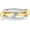 3Rings Gold & Silver, variant on 18K Gold Plated Stackable Rings for Women, Silver and Gold Mixed Metal CZ Ring Set, Dainty Non-Tarnish Linked Bands for Engagement, Wedding, Birthday, Gifts