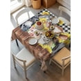 thumbnail image 6 of Farmhouse Pig Cow Wooden Table Cloth, Waterproof Tablecloth for Square Tables, Black White Buffalo Plaid Reusable Washable Fabric Table Cover for Restaurant Kitchen Dining Tables 54"x54", 6 of 9