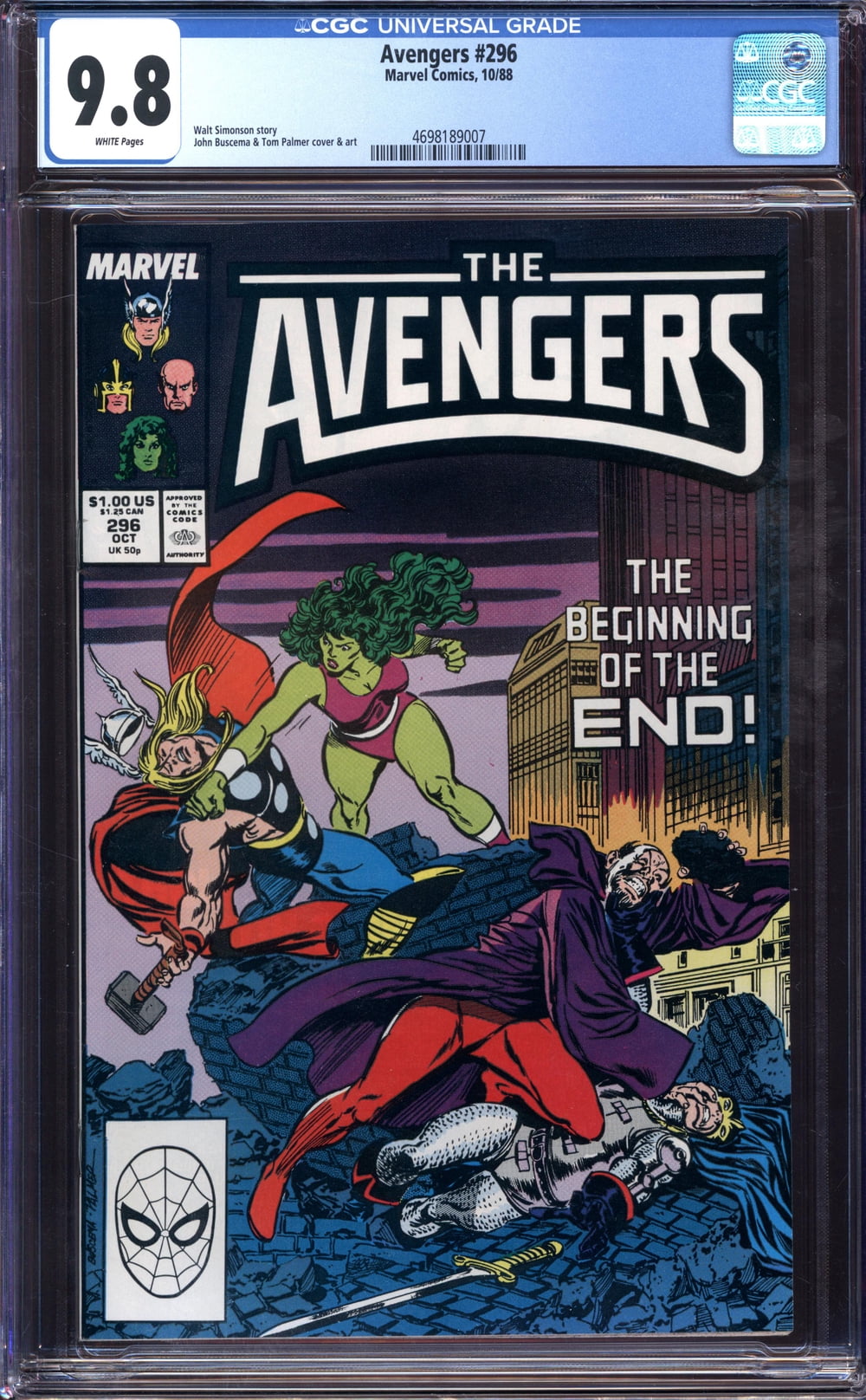 Cover of The Avengers #296