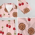thumbnail image 6 of Top-kevin Women Long Sleeve Pajama Set Comfy Pjs Sets Cheetahs Leaping Purple Dots 2 Piece Lounge Set, 6 of 12