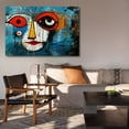 thumbnail image 6 of Abstract Portrait Features Exaggerated Facial Features Poster Decorative Painting Canvas Wall Art Living Room Posters Bedroom Painting,Frame-style,28×41inch (70×105cm), 6 of 8