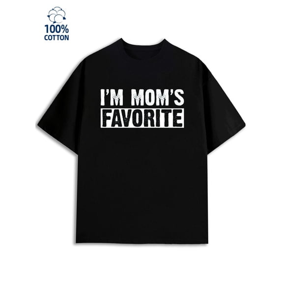 Mom's Favorite men funny humor 180G 100% Cotton black wife sixty years old Classic Unisex Shirt Graphic tshirts Retro Unisex Shirt Cotton tshirts Fashion Unisex Shirt Printed tshirts