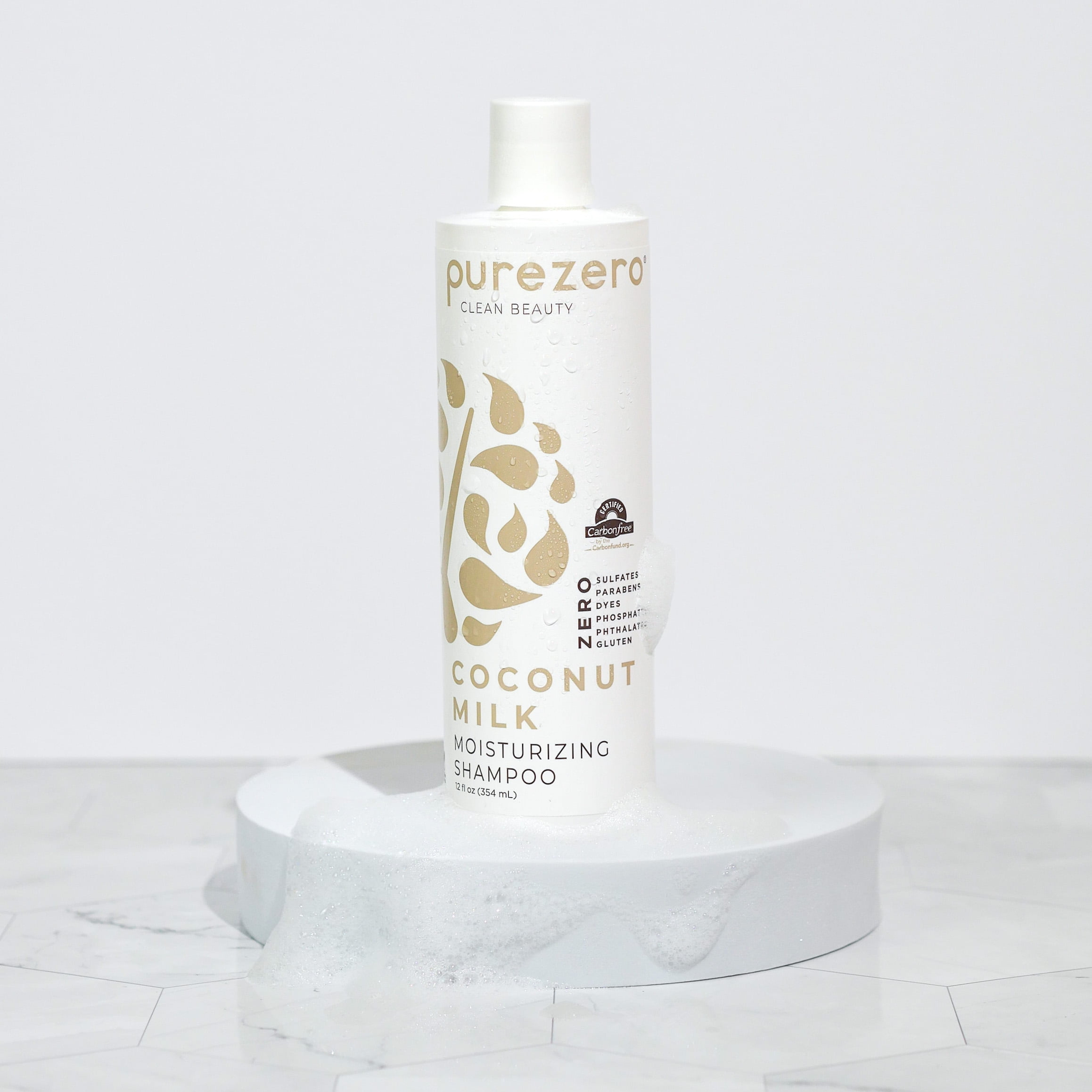 (4 pack) Purezero Coconut Milk Shampoo, 12oz