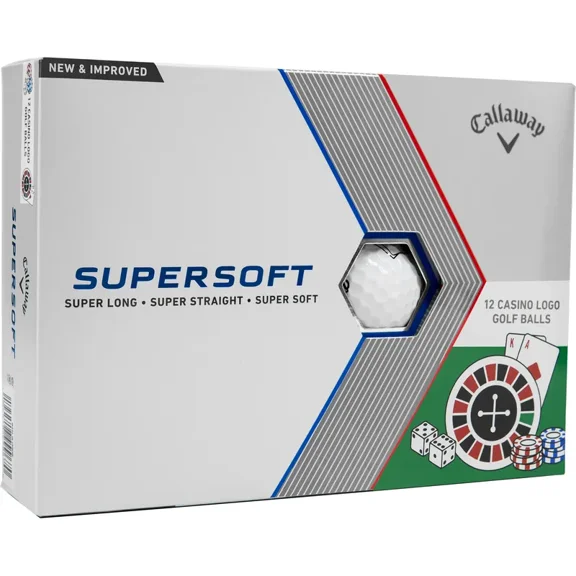 Callaway Supersoft Casino Logo Golf Balls 12 PK