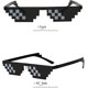 thumbnail image 2 of [3 Pairs] Sunglasses, Unisex 8-Bit Glass Pixel Mosaic Props Unisex Sunglasses - Black, 2 of 5