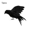 thumbnail image 7 of 1PC Halloween Realistic Black Crows,Halloween Artificial Bird Feathered Black Crows Props for Outdoors and Indoors Party Holiday Decoration Flying Crows, 7 of 7