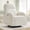 Manual-Chenille-White, variant on Aemeios Corduroy Swivel Rocker Glider Power Recliner Nursery Rocking Chair with USB and Type-C Ports, White
