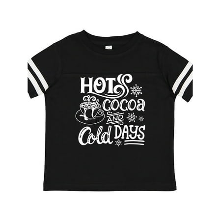 

Inktastic Christmas Hot Cocoa and Cold Days with Snowflakes Gift Toddler Boy or Toddler Girl T-Shirt