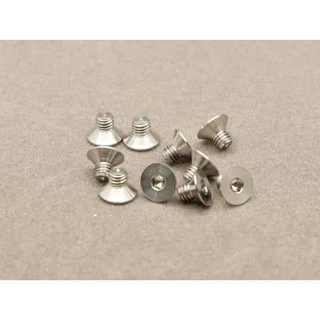 - Integy RC Toy Model Hop-ups OBM-AC-024-TSC 3 x 4mm Machine Type Titanium Countersunk Hex Screw (10 Pcs)