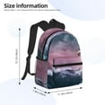 thumbnail image 4 of Gaeub Boat Lighthouse Storm Waves School Backpack Waterproof Bookbag for Men Women College High School Bags, 4 of 8