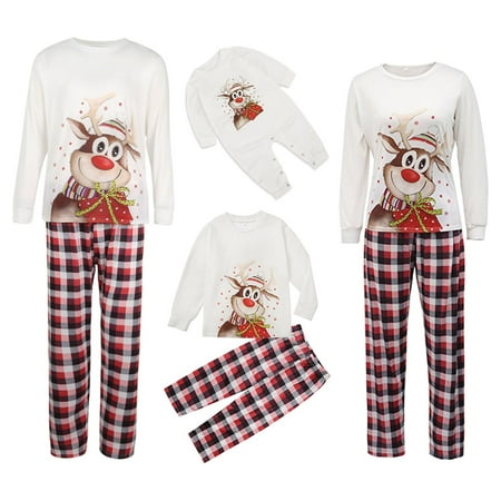 

Matching Family Christmas Pajamas Set Soft Holiday Clothes Sleepwear