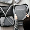 thumbnail image 3 of DODAMOUR Compression Packing Cubes for Travel, 5 Set of Packing Cubes for Suitcases, Expandable Luggage Travel Bags Organiser for Women Men (Grey), 3 of 6