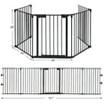 thumbnail image 2 of Costway Fireplace Fence Safety Fence Hearth Gate BBQ Metal Fire Gate Pet Black, 2 of 11