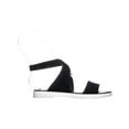thumbnail image 4 of Womens Via Spiga Jordan Ankle Strap Sport Sandals, Black Suede, 4 of 5