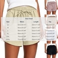 thumbnail image 3 of Womens Loose Waffle Knit Shorts Elastic Waist Drawstring Lounge Shorts Casual Summer Workout with Pockets Coffee 2XL, 3 of 8