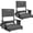 Gray, variant on SPECSTAR 2 Pack Portable Stadium Seat with Back Support and Cushion,Height Adjustable High Back Bleacher Chair with Cup Holder and Shoulder Strap, Gray