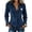 Navy, variant on Womens Suede Fringe Button Down Shirt, Long Sleeve Slim Fit V Neck Top Retro Western Cowgirl Solid Color Blouse Light Green S