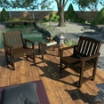 thumbnail image 3 of Highwood 3-pc Lehigh Garden Chair Set with 1 Square Side Table - Outdoor, Eco-friendly, Synthetic Wood, 3 of 7