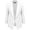 WSK2324-WHITE, variant on Women's 3/4 Sleeve Blazer Open Front Cardigan Jacket Work Office Blazer M WHITE