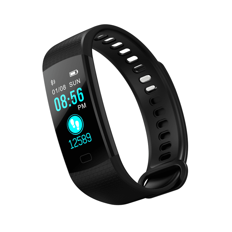Marlowe Calls and Messages Reminder Vibration Mode Bluetooth Connection  Compatible Black Smart Watch