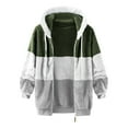 thumbnail image 5 of Boys Jacket Color Block Zipper Long Sleeve Lightweight Warm Outerwear Hooded Fall Jacket for Boys 5-6 Years, 5 of 6