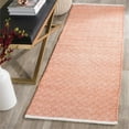 thumbnail image 4 of Safavieh Boston Collection BOS680C Handmade Orange Cotton Area Rug (5' x 8'), 4 of 8