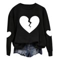 thumbnail image 5 of Valentine Sweatshirts For Women Cotton Couples Heart Graphic Crewneck Pullover Soft Fashion Valentines Shirts, 5 of 9