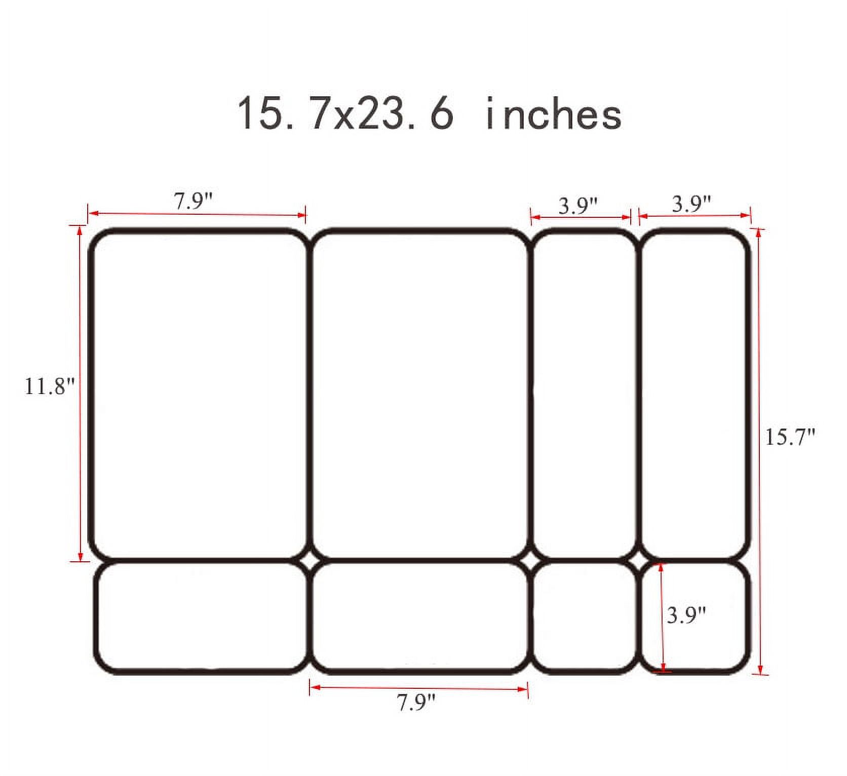 imUfer 15.7*23.6 Inches Drawer Tableware Storage Box Set Suitable For Drawer Compartment Storage Desktop Classification Overlay Storage Organization