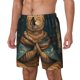 thumbnail image 1 of Balery Surreal Meditating Cat Bañador para hombre, shorts de playa de secado rápido con entrepierna y forro de compresión-XX-Large, 1 of 6
