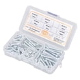 thumbnail image 1 of Vis Auto-Perçante, 105 Pcs Vis Auto-Perçante Tête Ronde Vis Croisée Vis de Queue Construction Robuste, 1 of 8