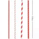thumbnail image 2 of Biodegradable Red Paper Straws Bulk - 100 Dots/Stripes/Waves Straws for Beverage Christmas Holiday Birthday Wedding, 2 of 5