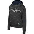 thumbnail image 2 of Women's Colosseum  Charcoal Notre Dame Fighting Irish Catherine Speckle Pullover Hoodie, 2 of 3