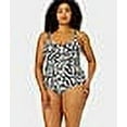 thumbnail image 4 of Women's Plus Size Wild Cat Twist Front Shirred One Piece Swimsuit, 4 of 5