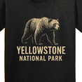 thumbnail image 4 of Inktastic Yellowstone National Park Bear Illustration Youth T-Shirt, 4 of 5