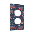 thumbnail image 2 of Kll Fire Truck 1 Wall Plate,Gloss Finish,Standard Size 1 - 5" X 3", Polycarbonate Thermoplastic,Electric Receptacle Plug Covers, 2 of 8