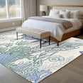 thumbnail image 4 of Blue Sea Turtles Large Area Rugs 5x8 ft Shell Coral Vintage Ocean Life Summer Washable Rug Non Slip Indoor Carpet Absorbent Floor Mat for Living Room Bedroom Dining Room, 4 of 9