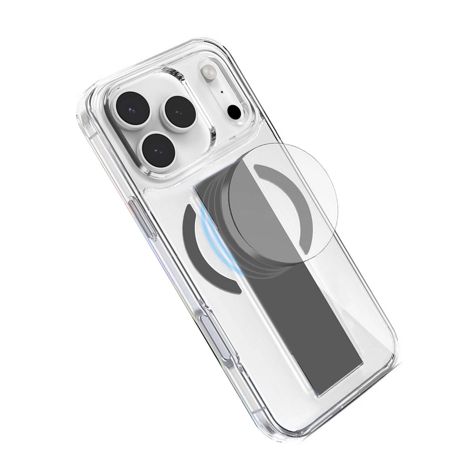 Clear Scratch-Resistant MagGrip Cover for iPhone 17 Pro Max - Grey