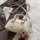thumbnail image 4 of Bolso Mano Retro Hobo para Mujer Cruzado Cuero PU Diario () Blanco, 4 of 7
