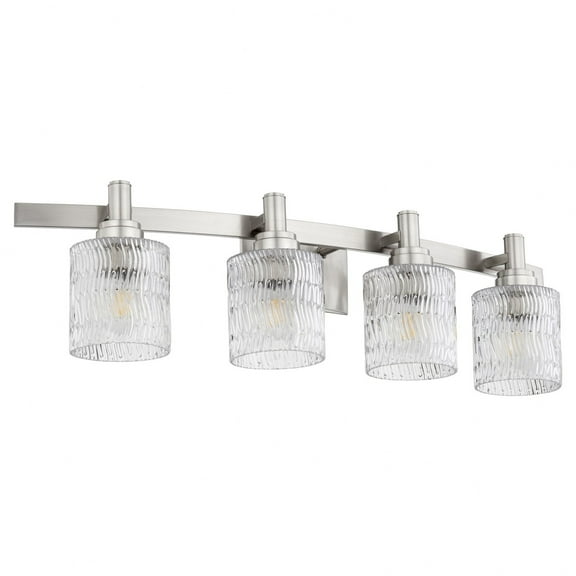 4 Light Bath Vanity-Satin Nickel Finish Quorum Lighting 5184-4-65