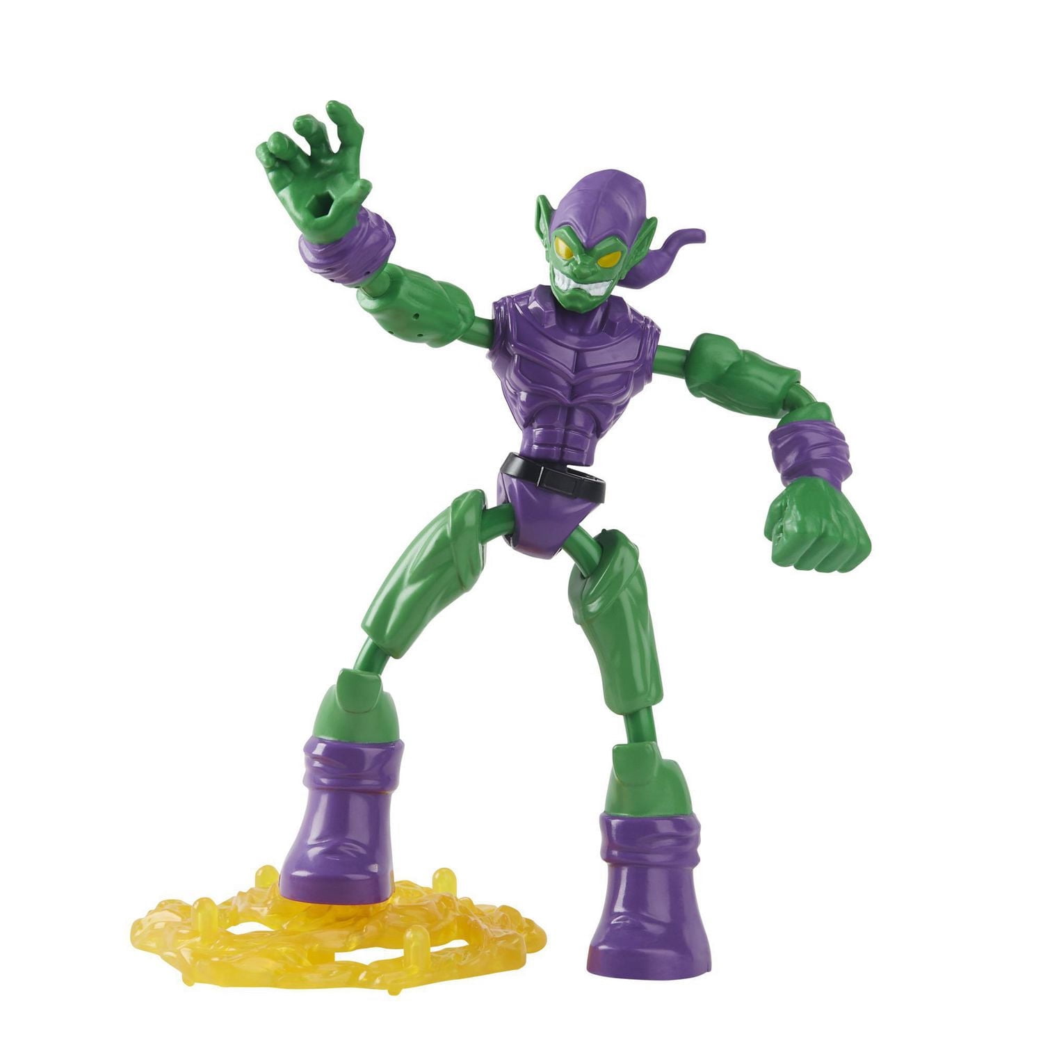Marvel Spider-Man Bend and Flex, figurine articulée Green Goblin de 15 cm flexibles, incluant accessoire, pour enfants, à partir de 6 ans