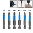thumbnail image 5 of Juego de puntas de destornillador magnéticas antideslizantes de 50 mm PH1 PH2 PH3 PZ1 PZ2 PZ3, compatible con taladros eléctricos manuales., 5 of 5