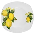 thumbnail image 5 of Stylish and Elegant 20 Pieces Porcelain Square Dinnerware Set Service for 4 People for Hosting Parties and Events - Lemon Design, 5 of 5