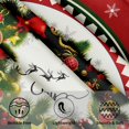 thumbnail image 3 of Christmas Round Tablecloth 60 Inch - Christmas Bells Table Cloth Winter Snow Snowflakes Tablecloth Xmas Candy Canes Decorative Table Cover for Kitchen Dinner Room Holiday Party, 3 of 5