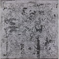 thumbnail image 1 of Ahgly Company Indoor Square Mid-Century Modern Gray Oriental Area Rugs, 5' Square, 1 of 6