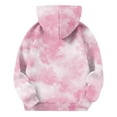 thumbnail image 4 of Girls Tie-Dye Hoodies, Unisex Kids Sweatshirt Boys Girls Soft Fleece Long Sleeve Hooded Pocket Pullover Hoodies, 4 of 4