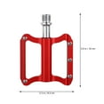thumbnail image 3 of Zoyueyie 1 Pair Bike Pedals Aluminium Alloy Platform Flat Pedal for Road Mountain, 3 of 10