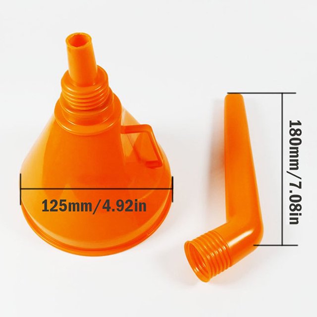 Embudo de plástico Universal para aceite de motor de gasolina de repostaje de automóviles y motocicletas con filtro de cambio de líquido, engrasador de automóviles para motocicletas ZefeiWu 8390613033079