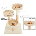thumbnail image 2 of petmaker 3 tier 28 in. cat tree with hanging toys and scratching post, 2 of 5